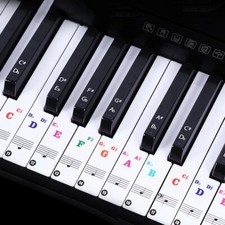 Piano Stickers Kit Label Transparent Digital Keyboard For 37,49,88,61,54 Keys