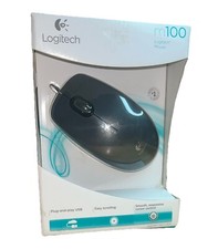 Logitech M100 Wired USB Optical Mouse   Plug  Play, Ambidextrous, 1000 DPI