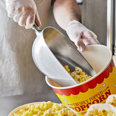 (ONE) 16'' ICE SCOOP 84 oz LARGE ALUMINUM HEAVY DUTY BAR/RESTAURANT NSF APPROVED