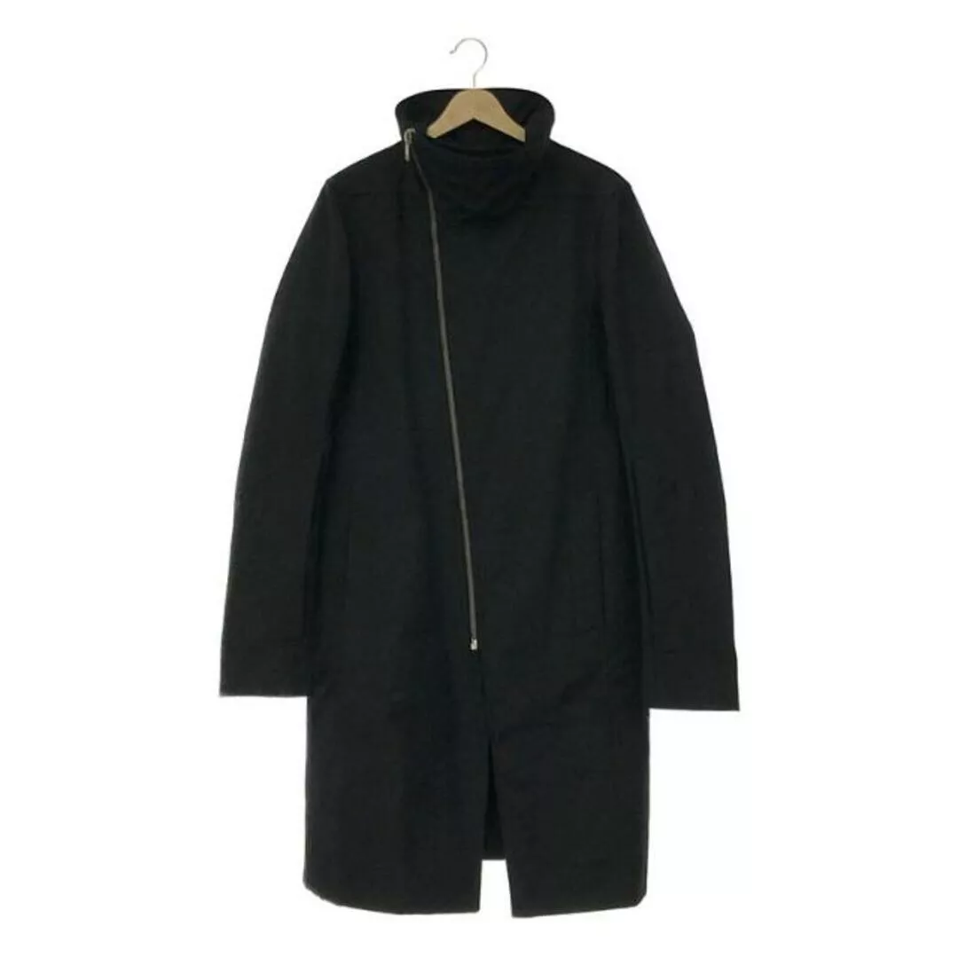 Rare Rick Owens FW09 'Crust' Tubeway Long Coat Size XS Black Wool Mohair