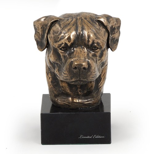 Rottweiler, statue en marbre buste de chien, ArtDog édition limitée, USA - Photo 2/2