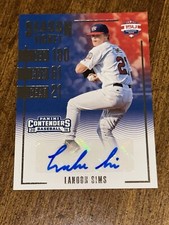 LANDON SIMS 2016 PANINI CONTENDERS AUTOGRAPH #15U-LS Diamondbacks Miss St.