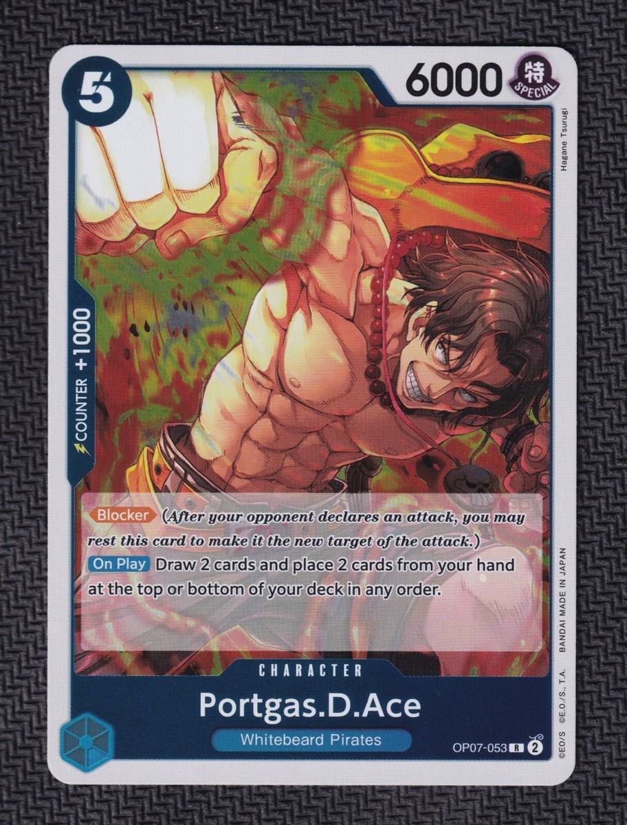 ドラゴンボールカード Ace Portgas.D.Ace OP07-053 R 500 Years in the Future One Piece Card