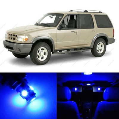 10 x Blue LED Interior Light Package For 1995 - 2001 Ford Explorer + PRY TOOL