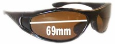 SFx Replacement Sunglass Lenses fits Bolle Spiral - 69mm Wide