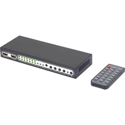 SpeaKa Professional 6 Port HDMI-Matrix-Switch mit Picture in Picture-Funktion,