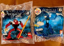 Bionicle Barraki Lego 2007 McDonald s Happy Meal Toys 4 Kalmah 6 Takadox