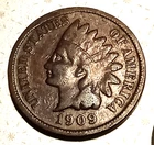 🐒 1909 Indian Head Cent - Fine