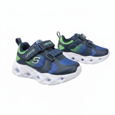 S SPORT by SKECHERS Everett Boys Sport Lights Sneakers Size 6 Navy Blue #5683