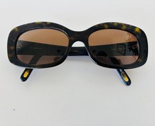 Vintage Fendi FS5131 Sunglasses Tortoise Shell Brown Italy FF Logo