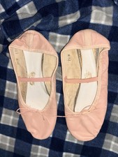 VINTAGE Parklane 1980s Pink Leather Ballet Slippers - Size 7.5M - NOS Unworn