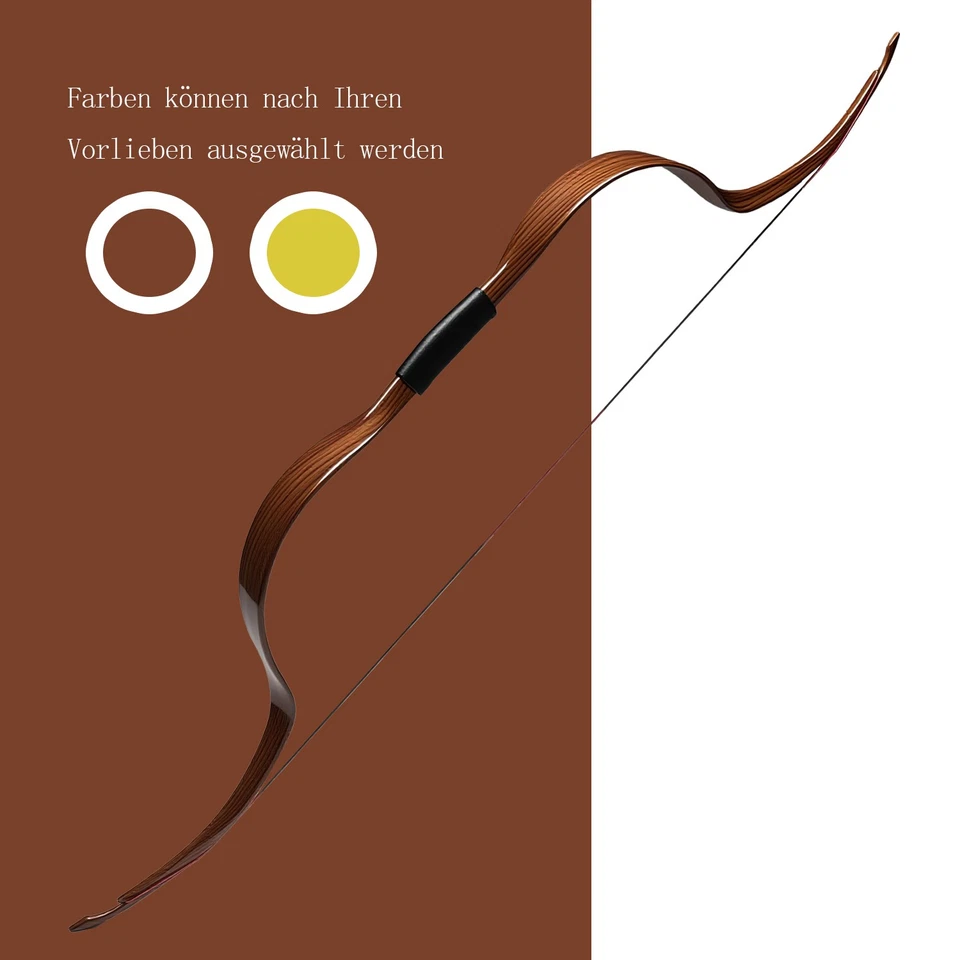 Traditional Recurve Bow 20lbs Takedown Mongolian Horsebow Archery Hunting Target - Image 4 of 4