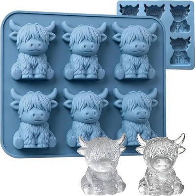 Highland Cow Eiswürfelform Hochlandrind Silikon Mini Eiswürfel Form Geschenk