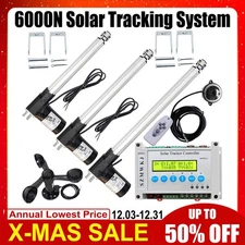 Auto Tracking Solar Tracker Controller W/ 6000N Linear Actuators W/ Wind Sensor