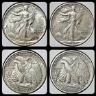 🔥 1940-P,S 2 Silver Walking Liberty Halves, 90% Silver, AU+++.
