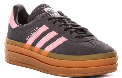 Adidas Gazelle Bold J Schnürschuhe Sneaker Mädchen Greypink EU 36-41