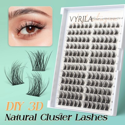 Lash Cluster 3D Wispy Individual Lashes Fluffy Natural Look DIY Eyelash E