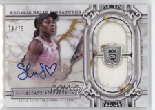 2024 Topps Royalty Regalia Relic Signatures 74/75 Sloane Stephens Auto 9et