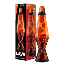 Lava® Lamp  14.5 Volcanic Crags  The Original Motion Light  Red Wax and Orang