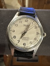 MAJEX Kingstar Vintage 1950’s Men’s Manual Silver Dress Watch