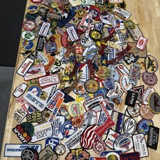 Lot of 100 Vintage Sew  Iron On Patches Random Mix Fashion Badges, DIY