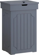 Trash Can Cabinet, 13 Gallon Kitchen Garbage Can, Wooden Recycling Trash Bin, Fr