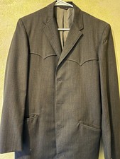 Vintage Allen MFG Jacket Brown Blazer Coat Co Denver Western Single Breasted
