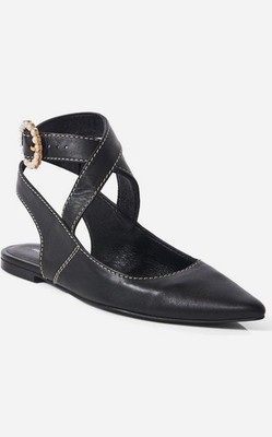 Free People Parisa Point Flat Moda Donna size 7  $138 New In Box