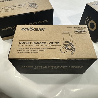 Made for Amazon Outlet Hanger   White (for Echo Dot 4th Generation) Echo Gear