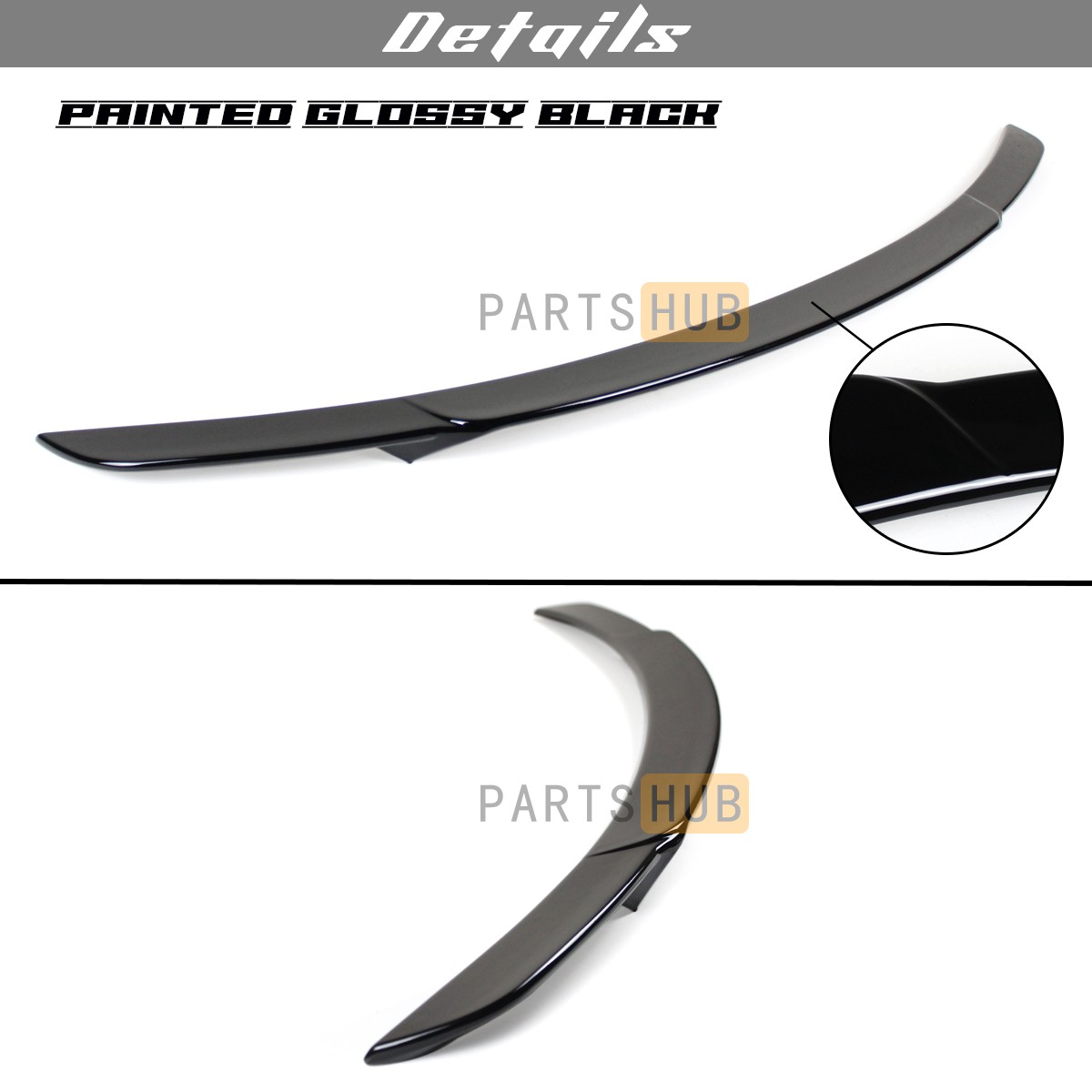 For 2022-2026 Mercedes Benz W206 C300 C43 Sedan Gloss Black Trunk Spoiler Wings
