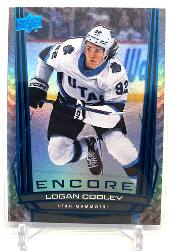Logan Cooley [Blue] #E-65 2025 Upper Deck Encore card