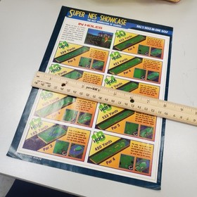 P&aacute;gina de art&iacute;culo impresa a doble cara de golf con agujero en uno de colecci&oacute;n de los 90 Nintendo Nes Hals