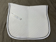 DOVER White Quilted Saddlepad Dressage