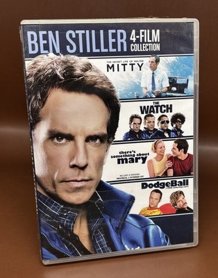 Ben Stiller 4-Film Collection DVD Set The Watch, Dodgeball, Something About Mary