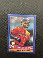2025 Topps Heritage High Number - Carlos Correa #629 Dark Blue Bordered