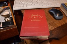 1928 Baedeker's Italy From The Alps to Naples Third Revised Edition