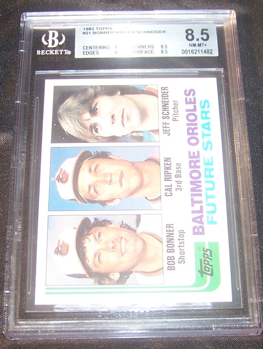 1982 Topps Cal Ripken Jr. RC #21 - BGS 8.5 NM-MT+, 9.0 centering, Orioles HOF