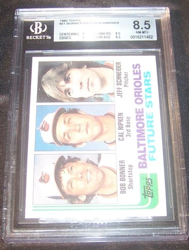 1982 Topps Cal Ripken Jr. RC #21 - BGS 8.5 NM-MT+, 9.0 centering, Orioles HOF