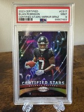Bijan Robinson 2023 Panini Certified Certified Stars Mirror Bronze RC /249 PSA 9