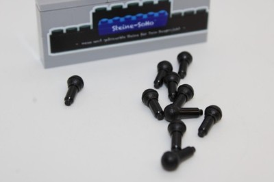 Lego (c) 10x Mikrophone - Musikinstrument - schwarz - 90370 - Figurenzubehör