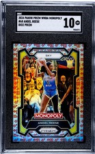 2024 Panini Prizm Monopoly WNBA Angel Reese Red Dice Prizm RC SP #68 SGC 10
