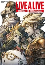 LIVE A LIVE RPG ORIGINAL + HD-2D Illustrations Art Book Chrono Trigger Precursor