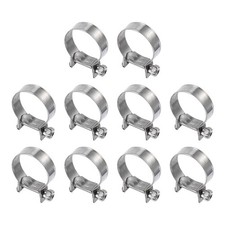 10pcs Fuel Injection Hose Clamp 23-25mm 304 Stainless Steel Gas Line Hose Clamp 10pcs Fuel Injection Hose Clamp 23-25mm 304 Stainless Steel Gas Line Hose Clamp