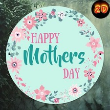 Happy Mothers Day Metal Sign Rustic Flower Mom Home Front Door Decoration Gift