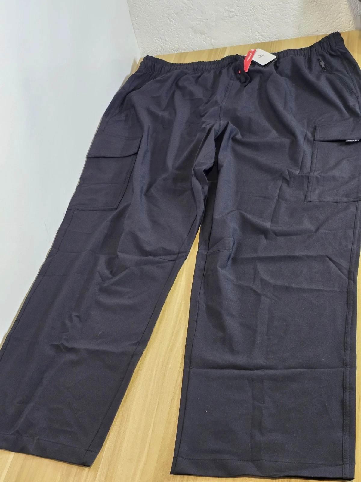 Baleaf Mens 3XL Black Water Resistant UPF 50+ Hiking Outdoor Trousers 42-44"W
