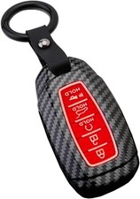 Key Fob Cover Case Fit for Accent Azera Elantra GT Grandeur I30 IG Color: Red