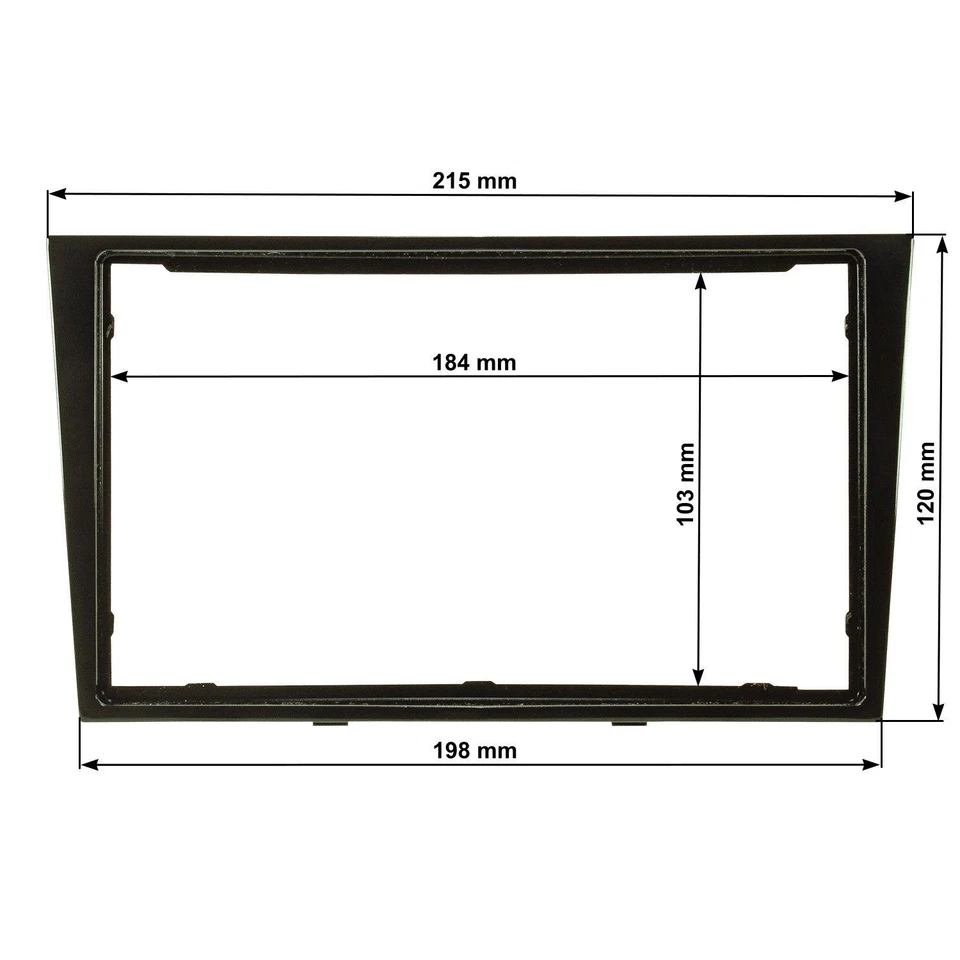 Kit de cache radio double DIN convient pour Opel Antara Astra H Zafira B Cors... - Photo 4/4