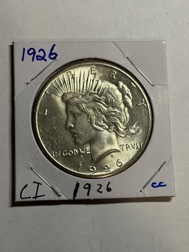 1926-P $1 PEACE SILVER DOLLAR BU UNC BLAST WHITE