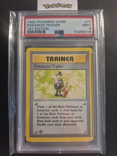 Pokémon Trader (1st Edition) graded PSA 9 for sale on eBay