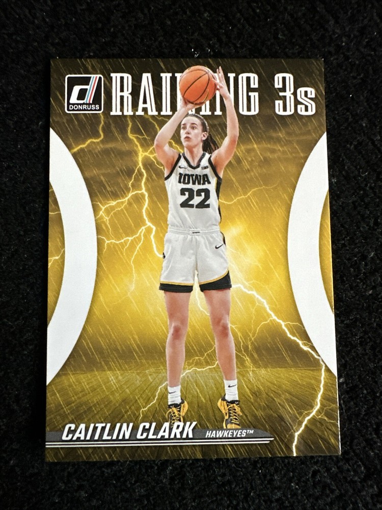 2024 Panini Caitlin Clark Raining 3s Home Uniform Rookie Card #R1